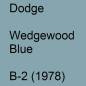 Preview: Dodge, Wedgewood Blue, B-2 (1978).